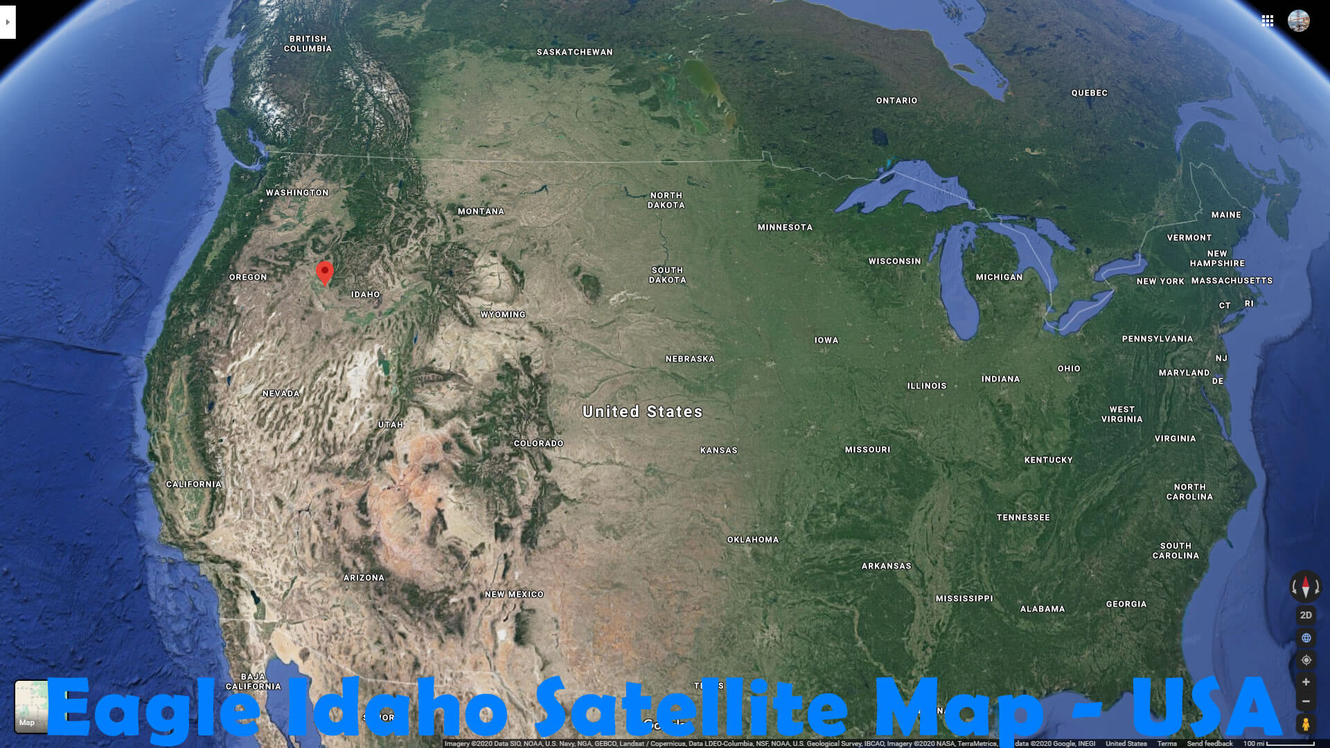 Eagle Idaho Satellite Map   USA